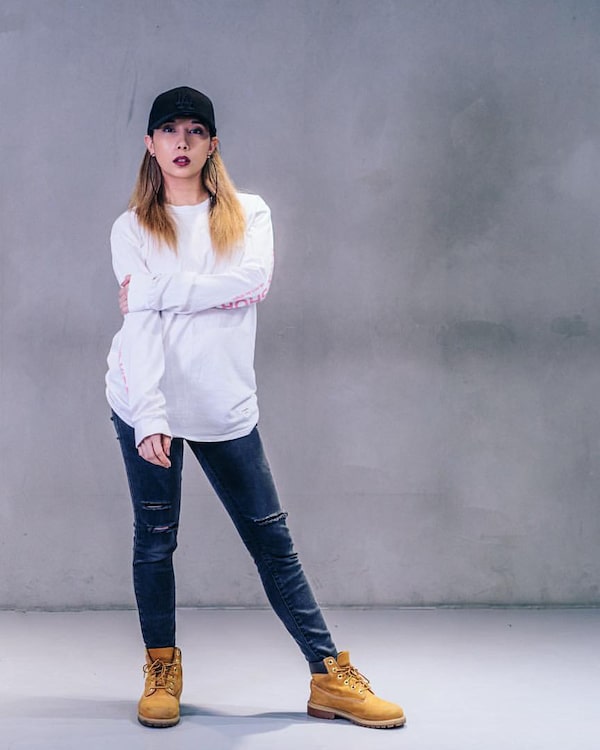 Portrait photo of dancer Isabelle Bonacorsi, choreographer at 1million dance studio in Seoul, South Korea